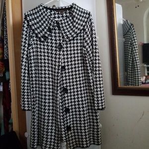 Black and white sweater dress or jacket your choic